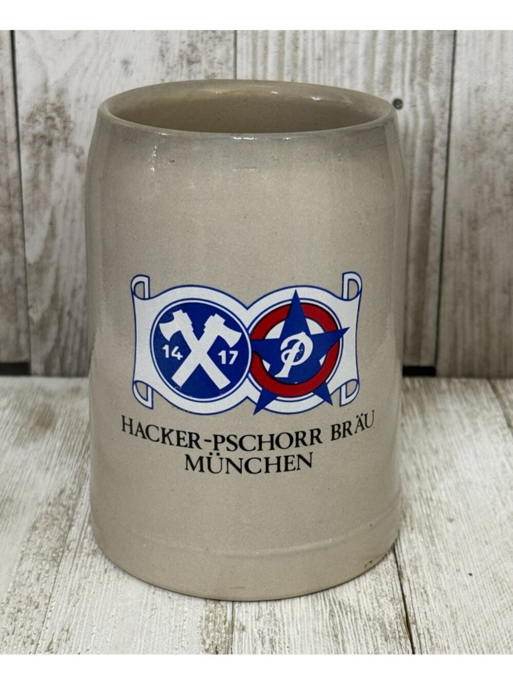 Vintage Hacker-Pschorr Brau Munchen Stoneware Munich German Beer Stein